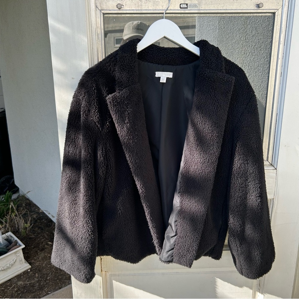 14th & Union Black Teddy Jacket